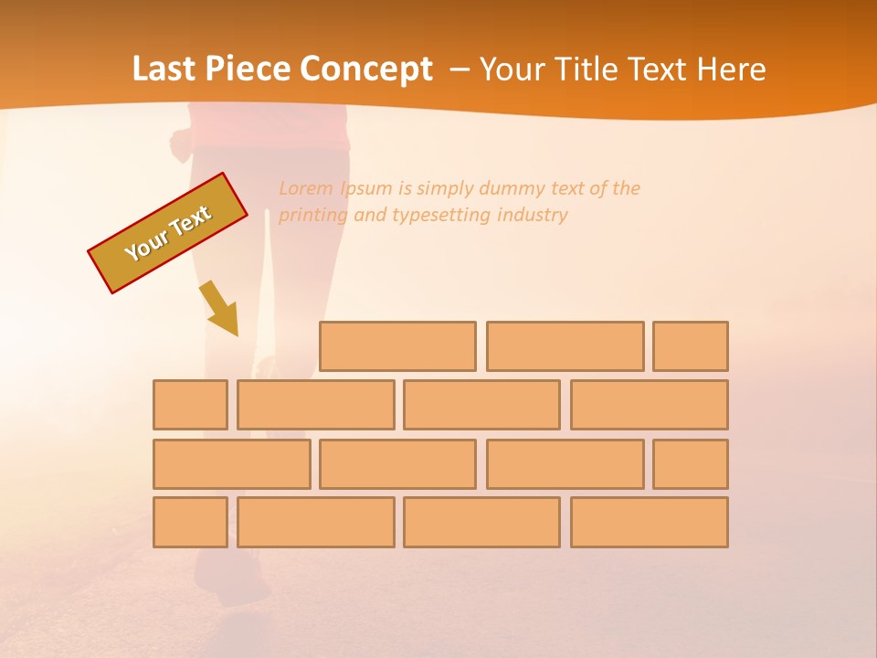 Woman Wellbeing Run PowerPoint Template