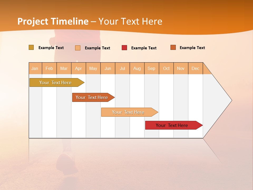 Woman Wellbeing Run PowerPoint Template