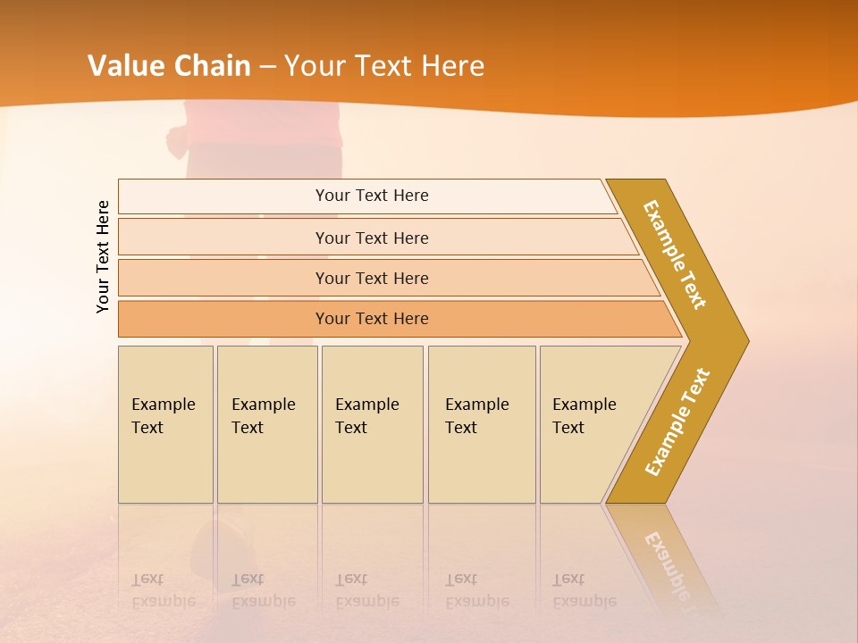Woman Wellbeing Run PowerPoint Template