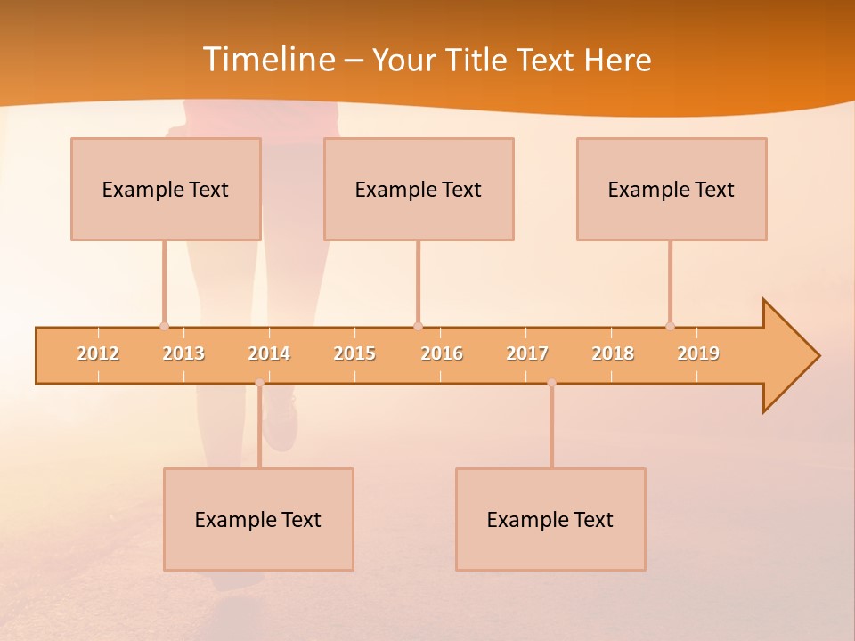 Woman Wellbeing Run PowerPoint Template