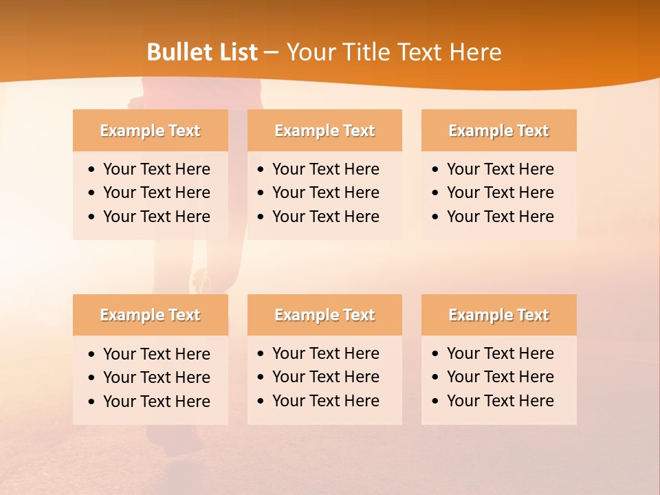 Woman Wellbeing Run PowerPoint Template