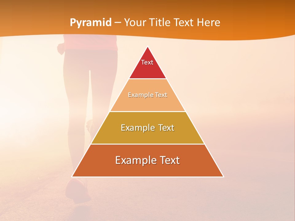 Woman Wellbeing Run PowerPoint Template