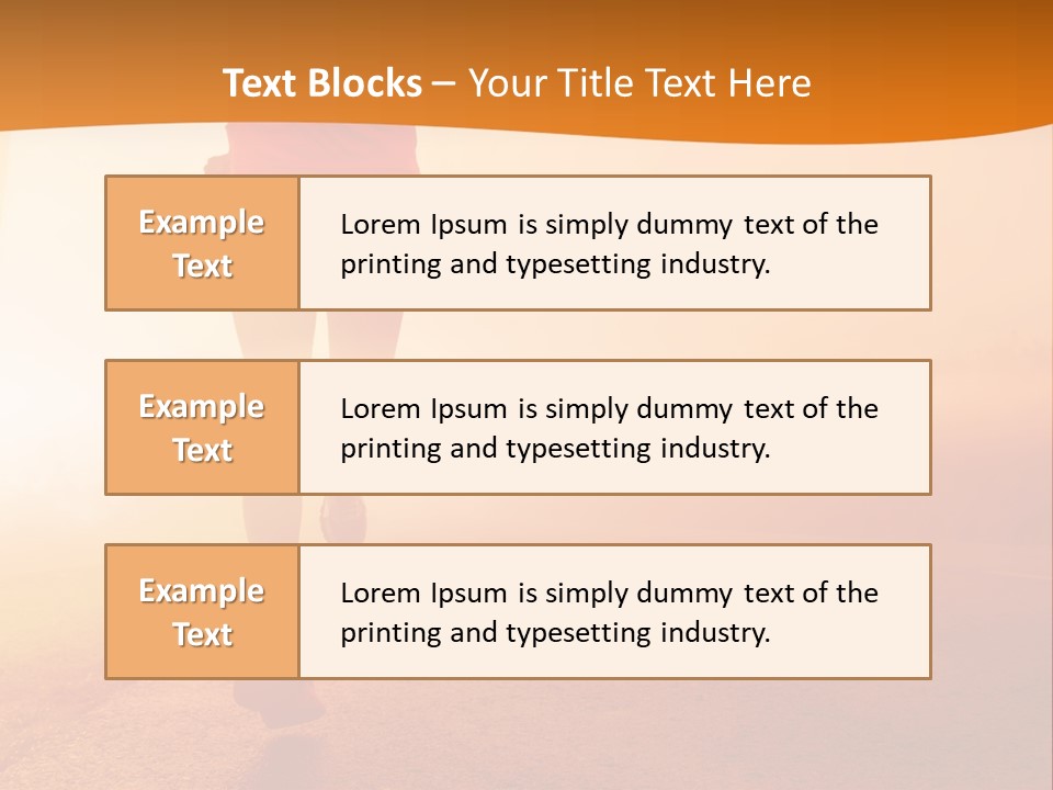 Woman Wellbeing Run PowerPoint Template