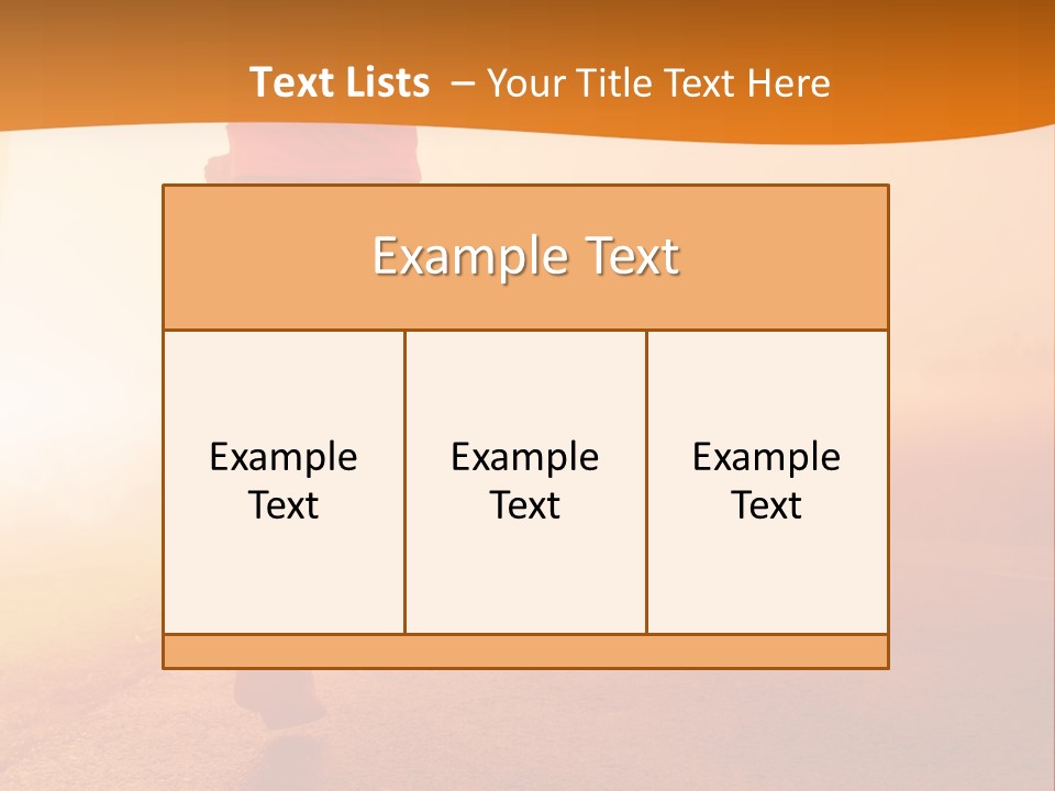 Woman Wellbeing Run PowerPoint Template