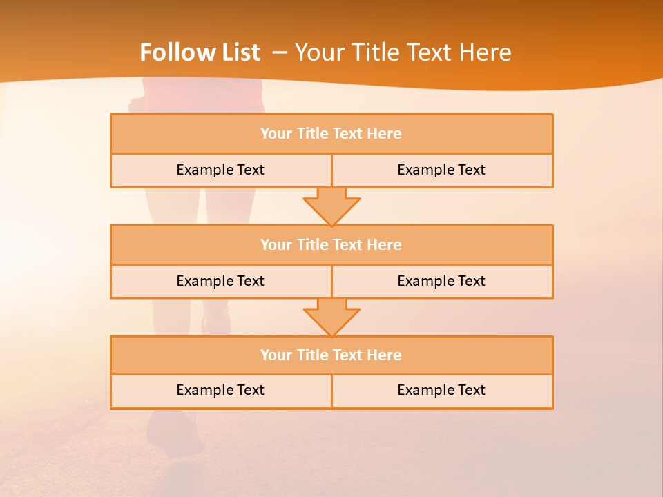 Woman Wellbeing Run PowerPoint Template