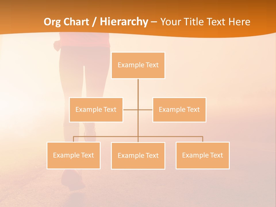 Woman Wellbeing Run PowerPoint Template