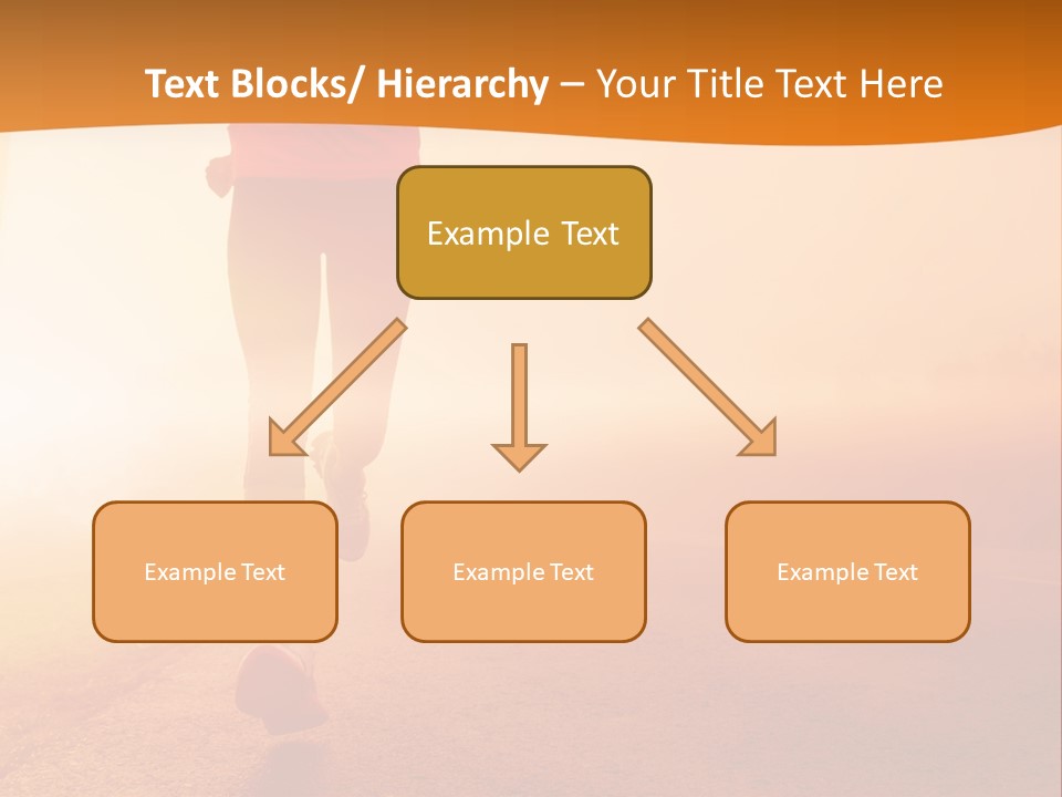 Woman Wellbeing Run PowerPoint Template