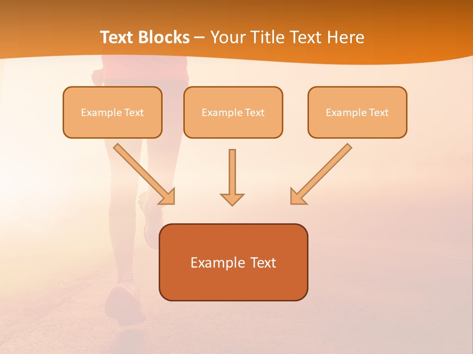 Woman Wellbeing Run PowerPoint Template