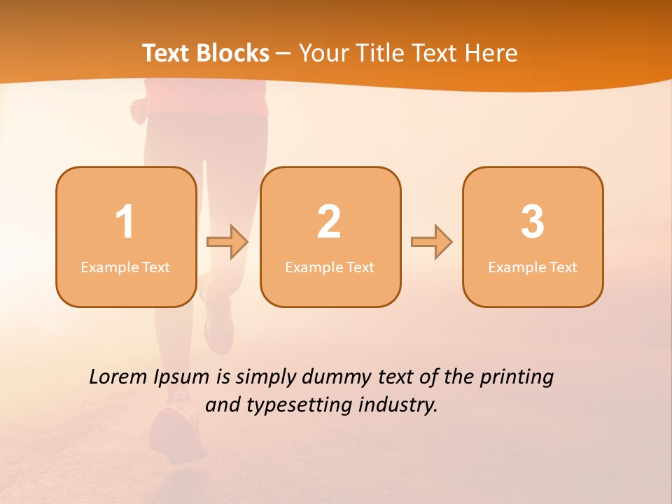 Woman Wellbeing Run PowerPoint Template