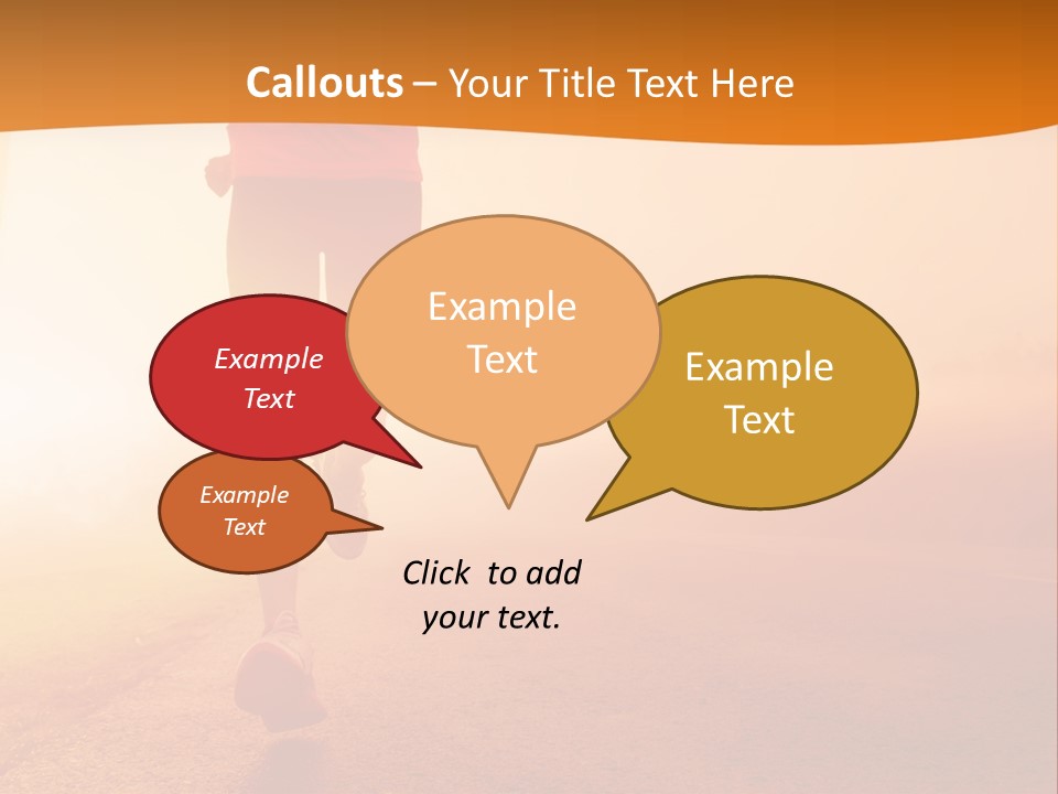 Woman Wellbeing Run PowerPoint Template
