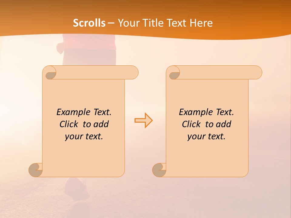 Woman Wellbeing Run PowerPoint Template
