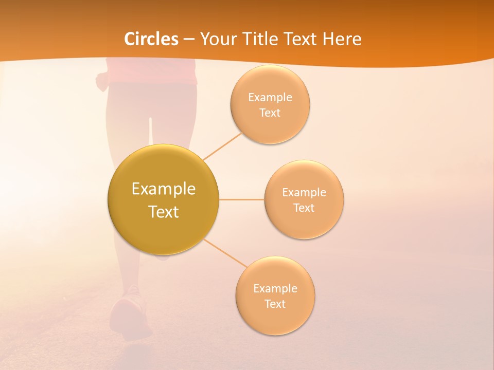 Woman Wellbeing Run PowerPoint Template