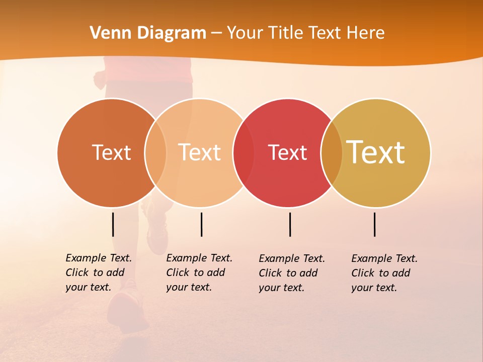 Woman Wellbeing Run PowerPoint Template