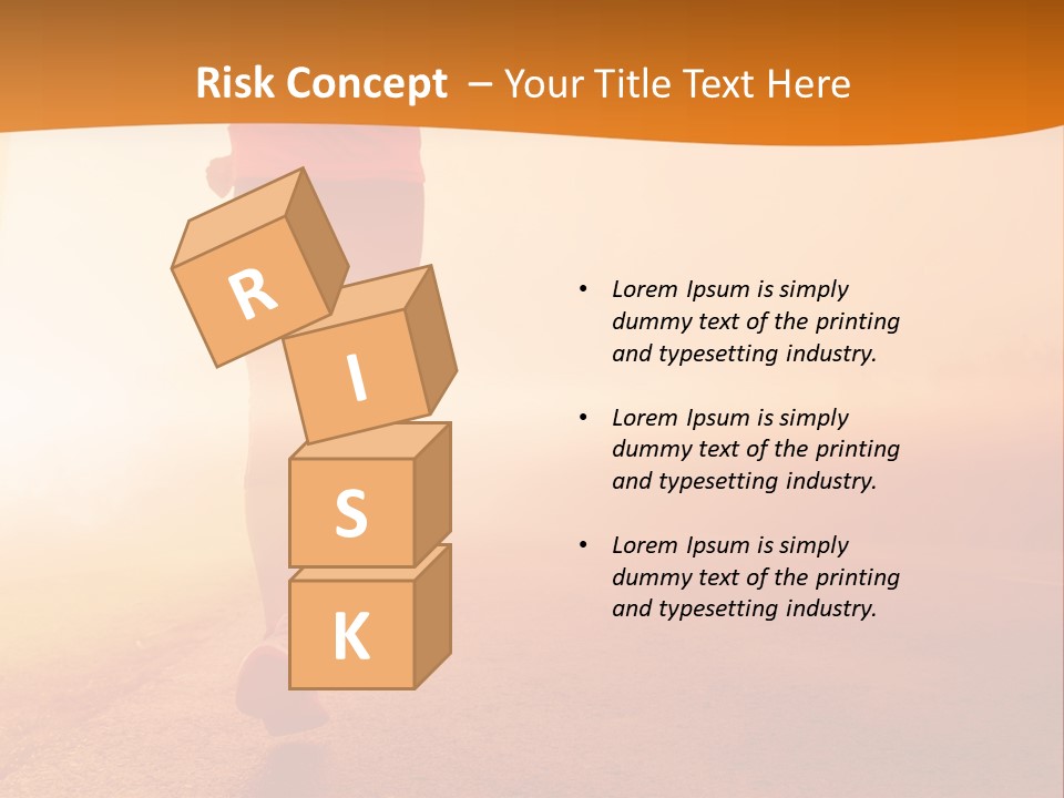 Woman Wellbeing Run PowerPoint Template