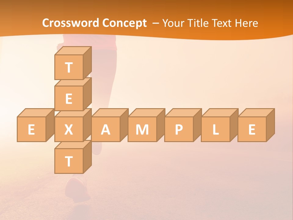 Woman Wellbeing Run PowerPoint Template