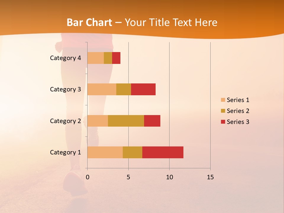 Woman Wellbeing Run PowerPoint Template