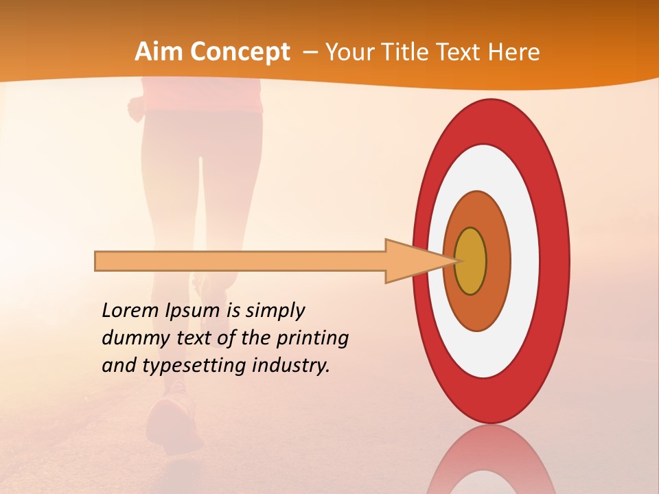 Woman Wellbeing Run PowerPoint Template