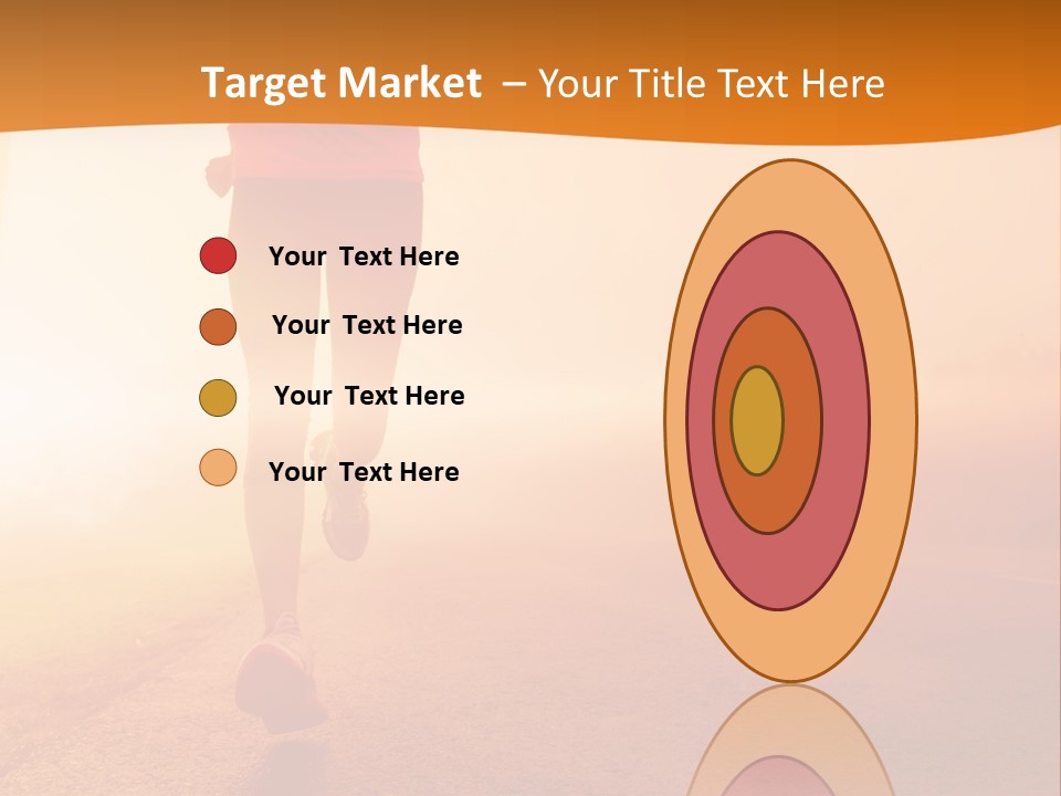 Woman Wellbeing Run PowerPoint Template