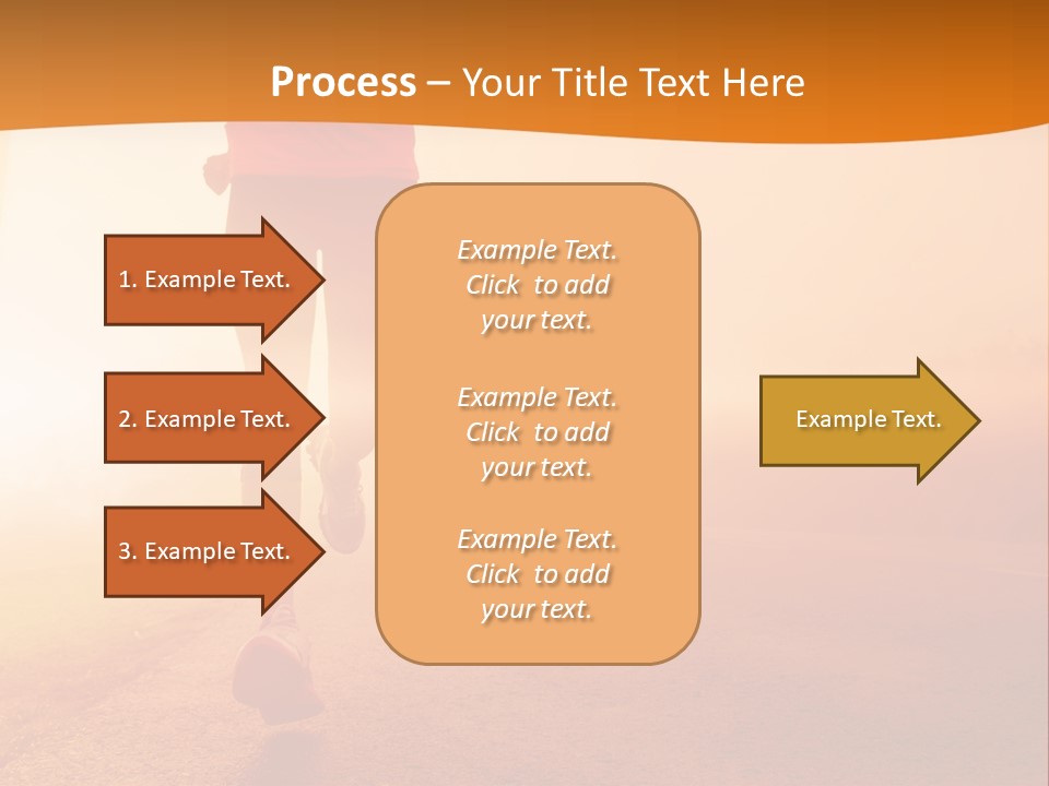 Woman Wellbeing Run PowerPoint Template