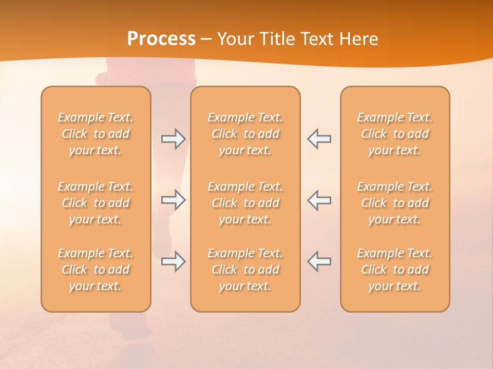 Woman Wellbeing Run PowerPoint Template