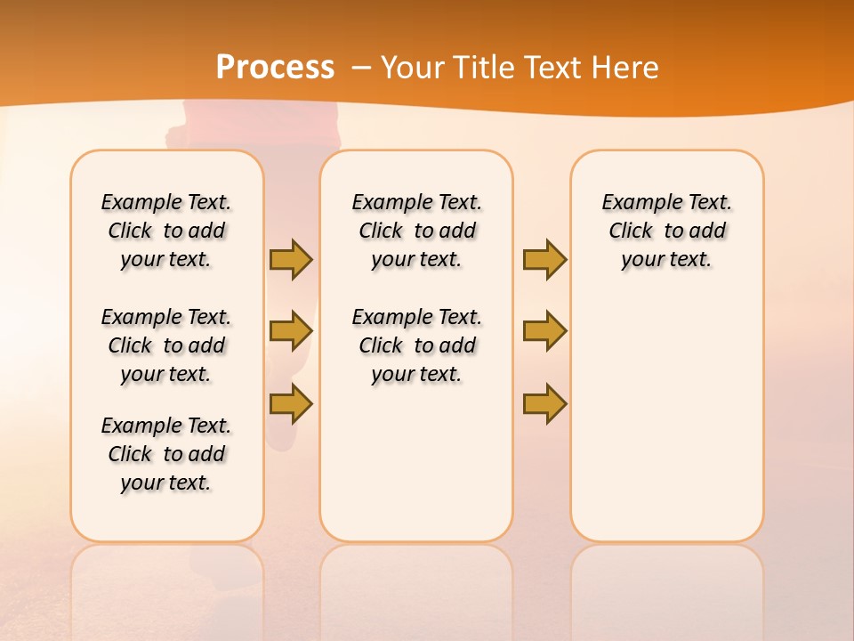 Woman Wellbeing Run PowerPoint Template