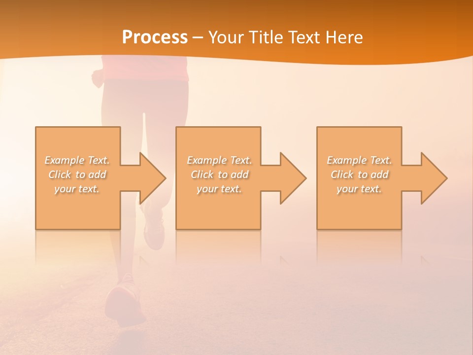 Woman Wellbeing Run PowerPoint Template