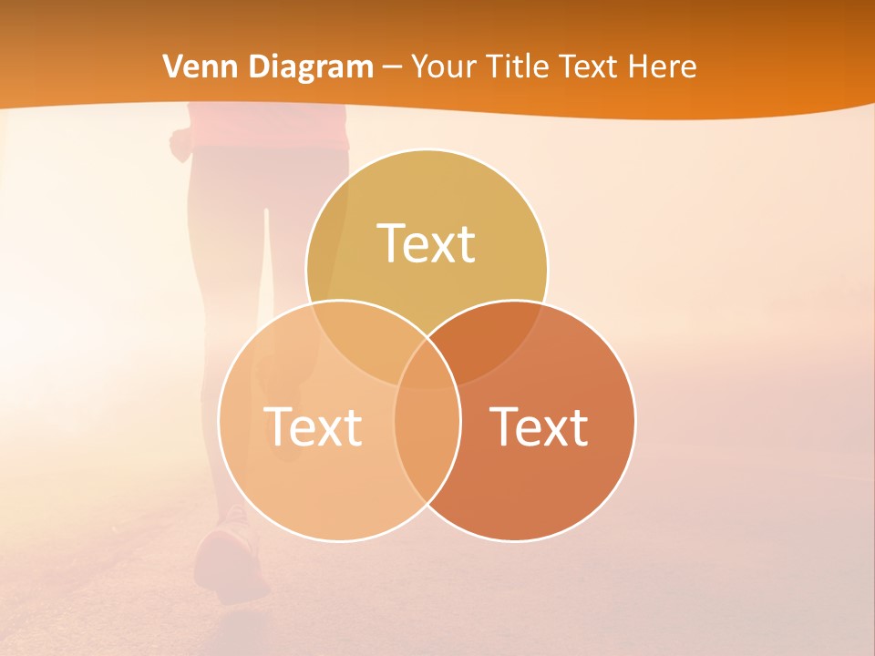 Woman Wellbeing Run PowerPoint Template