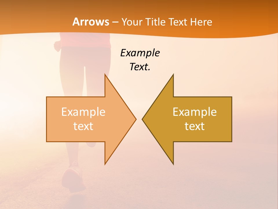 Woman Wellbeing Run PowerPoint Template