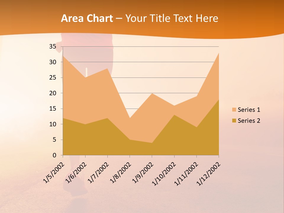 Woman Wellbeing Run PowerPoint Template