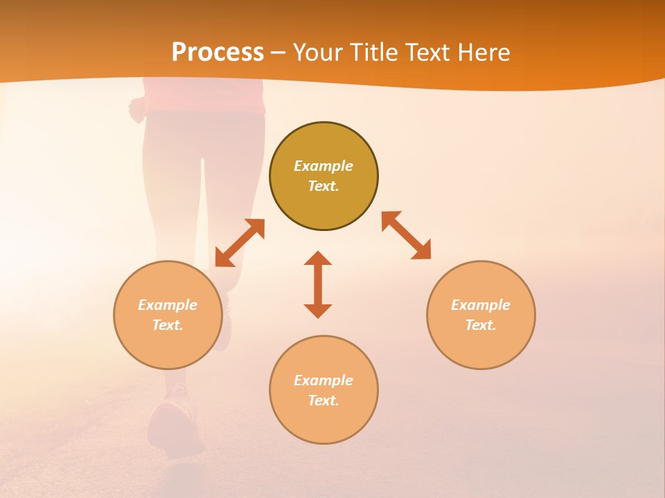 Woman Wellbeing Run PowerPoint Template