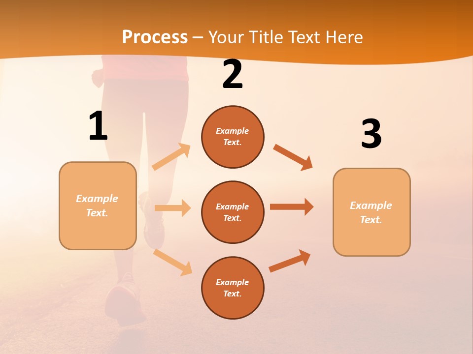 Woman Wellbeing Run PowerPoint Template