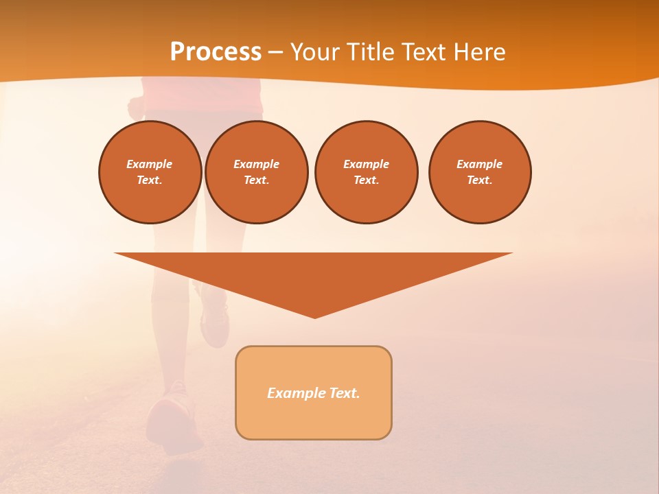 Woman Wellbeing Run PowerPoint Template
