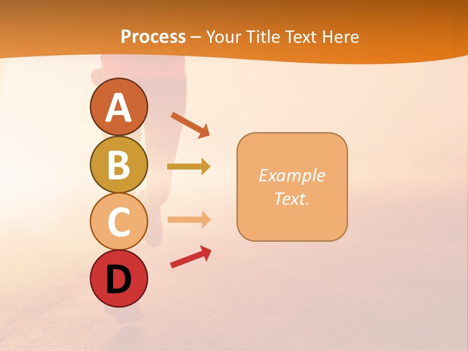 Woman Wellbeing Run PowerPoint Template
