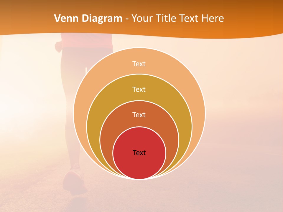 Woman Wellbeing Run PowerPoint Template