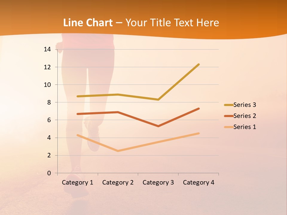 Woman Wellbeing Run PowerPoint Template