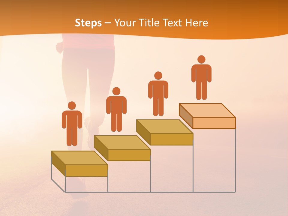 Woman Wellbeing Run PowerPoint Template