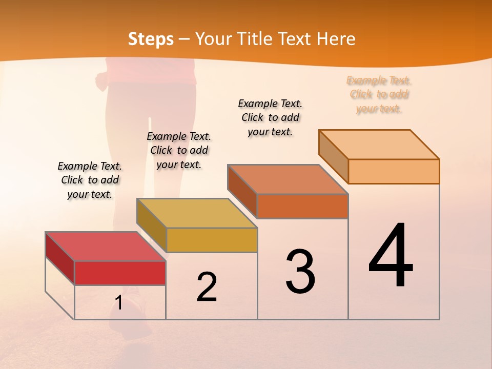 Woman Wellbeing Run PowerPoint Template
