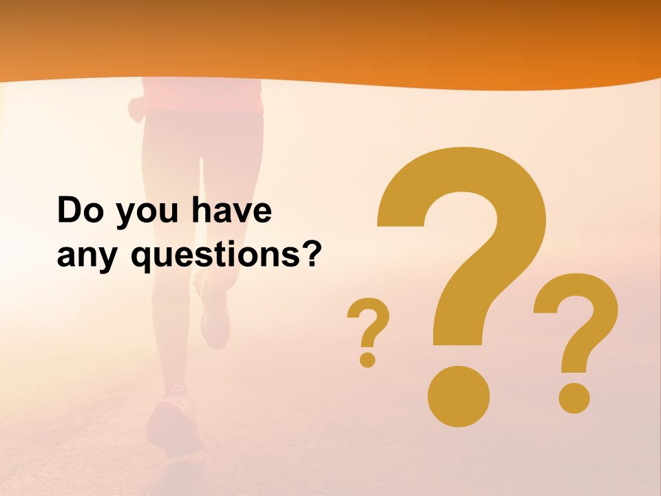 Woman Wellbeing Run PowerPoint Template