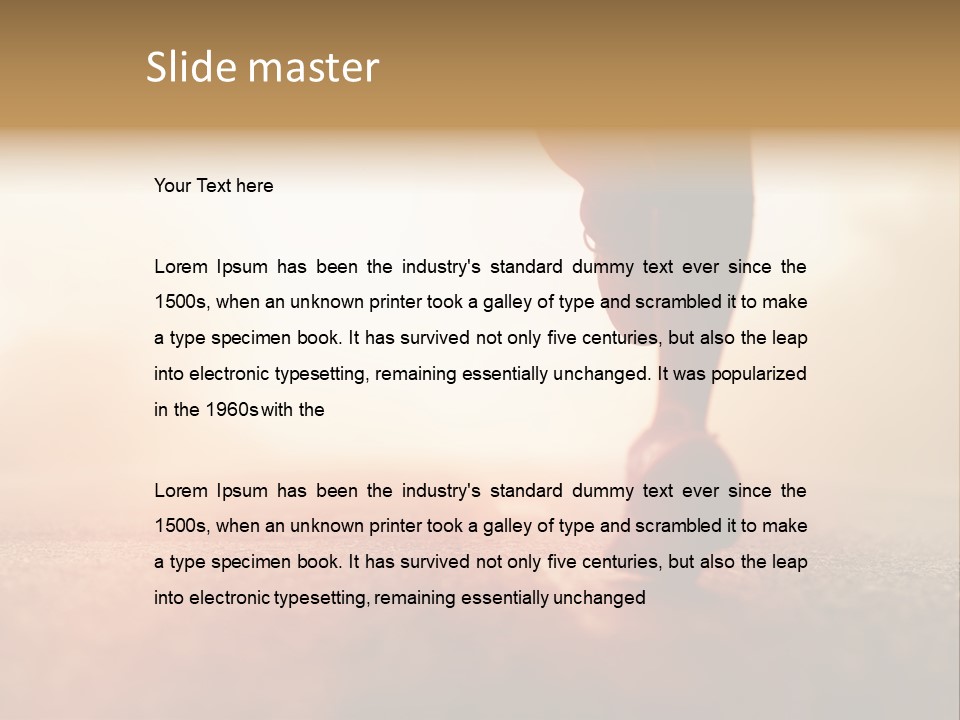 A Person Walking On A Road With The Sun In The Background PowerPoint Template