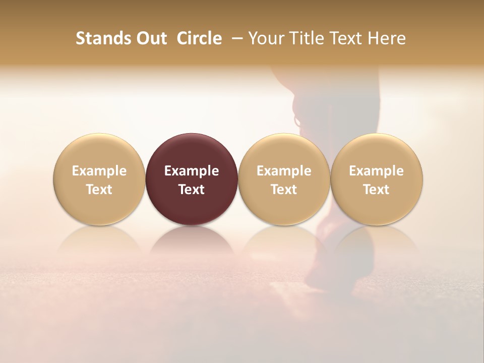 A Person Walking On A Road With The Sun In The Background PowerPoint Template