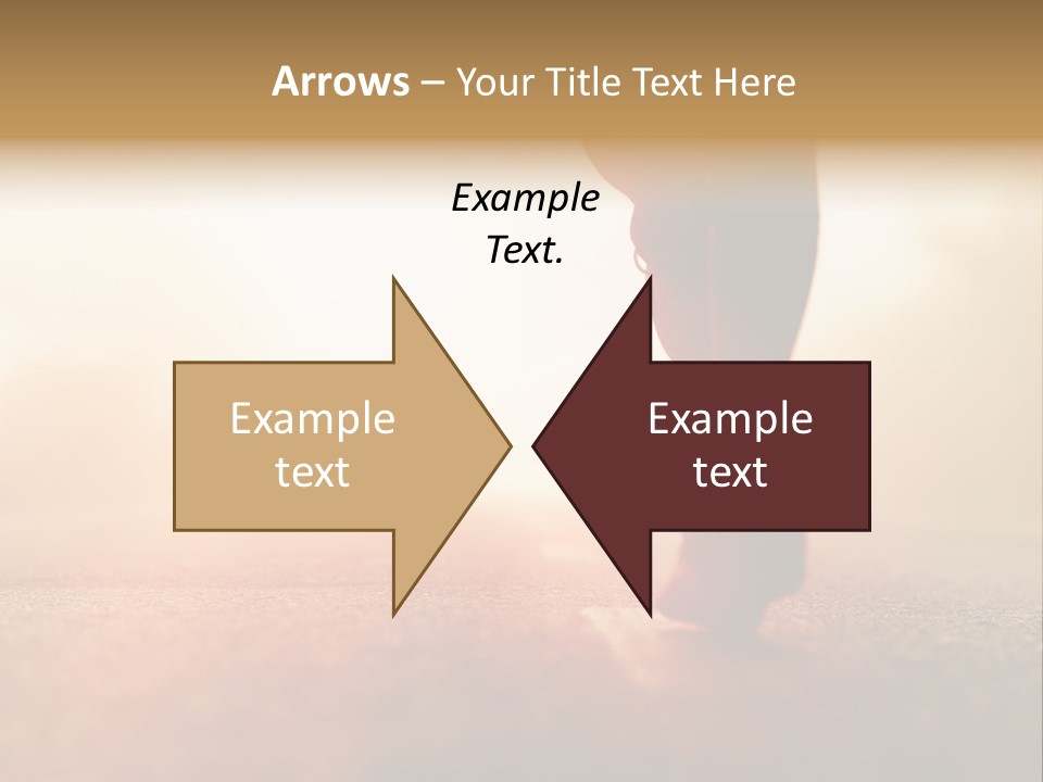 A Person Walking On A Road With The Sun In The Background PowerPoint Template