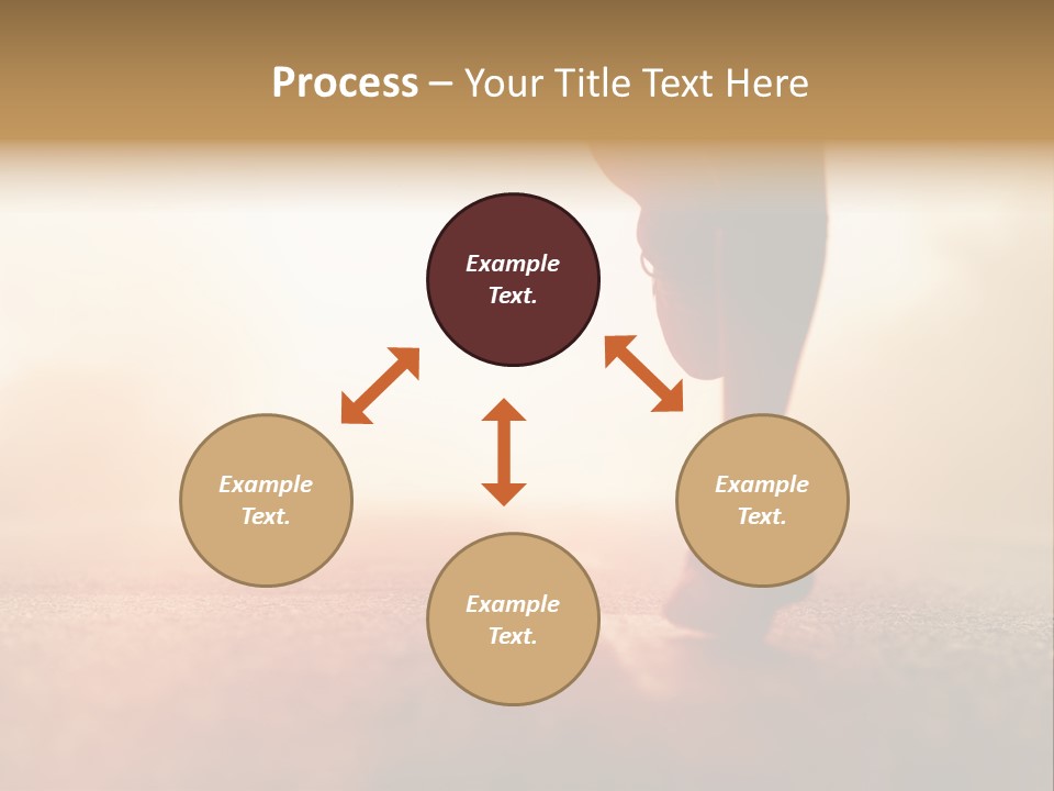 A Person Walking On A Road With The Sun In The Background PowerPoint Template