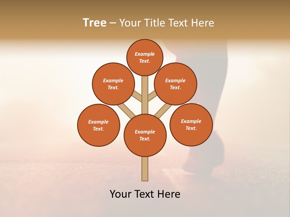 A Person Walking On A Road With The Sun In The Background PowerPoint Template