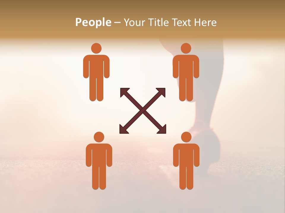 A Person Walking On A Road With The Sun In The Background PowerPoint Template