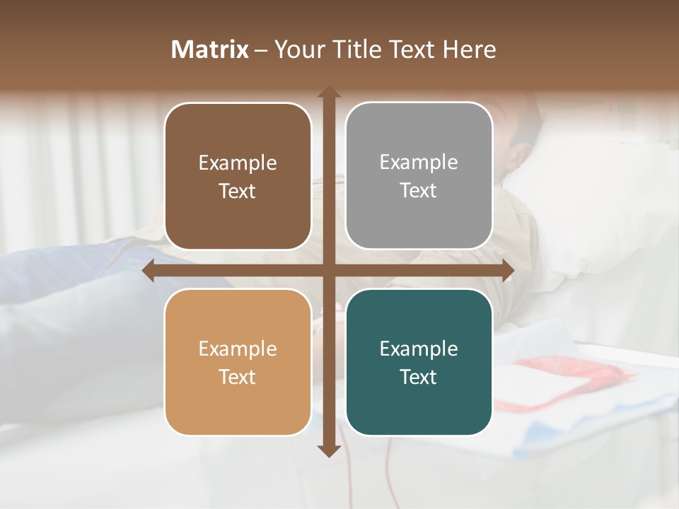 Indoors Bed Blood PowerPoint Template