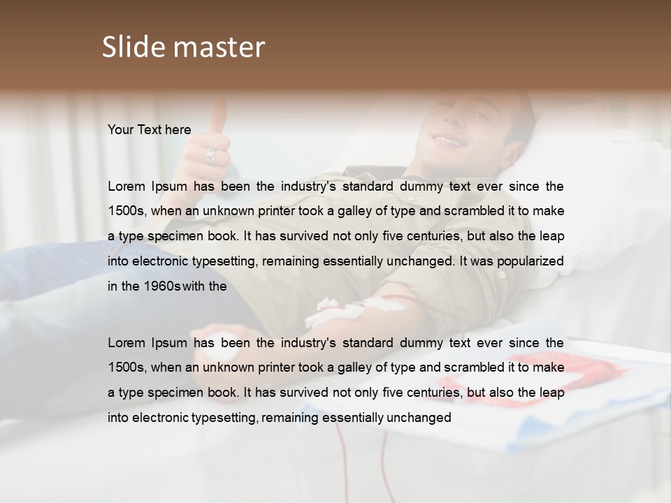 Indoors Bed Blood PowerPoint Template