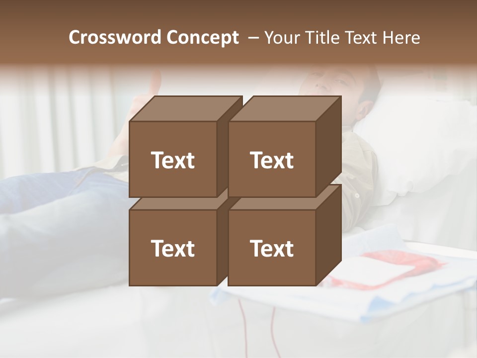 Indoors Bed Blood PowerPoint Template