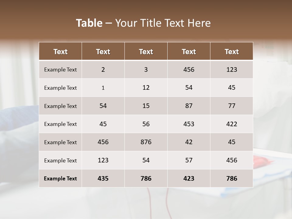 Indoors Bed Blood PowerPoint Template