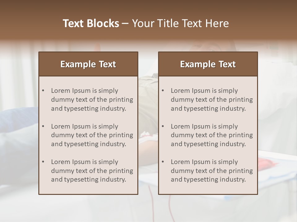 Indoors Bed Blood PowerPoint Template