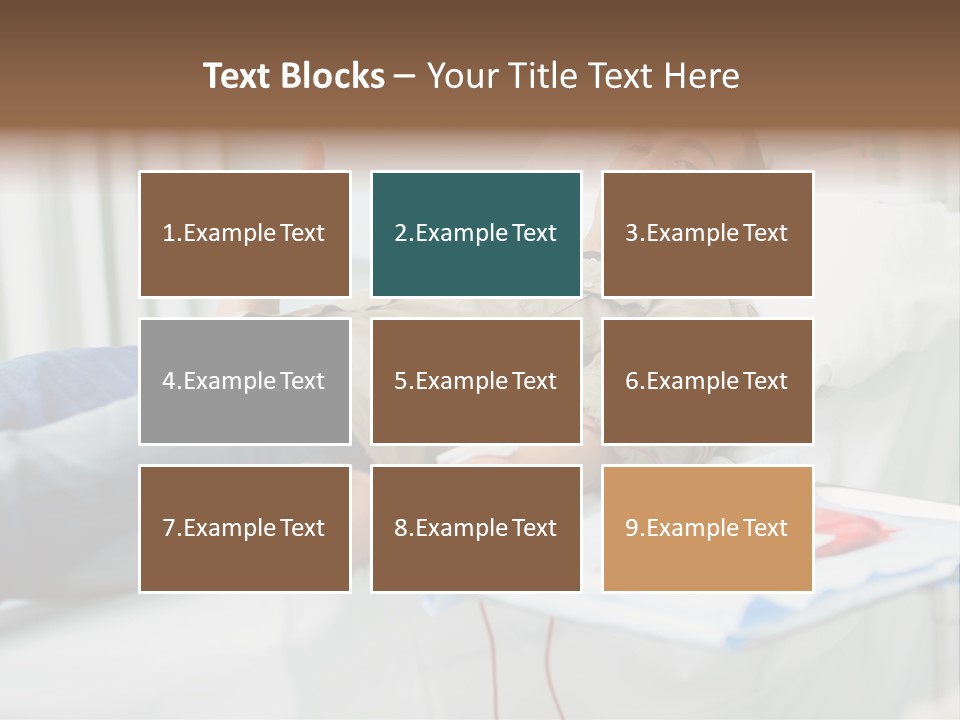 Indoors Bed Blood PowerPoint Template